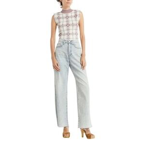 NEW Veronica Beard Michler Knit Tank – Off-White Multi – Size XS – MSRP $298